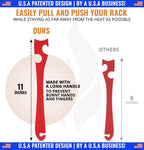 Silicone Oven Rack Push Pull Tool with Longer Handle, Shelf Puller for Air Fryer Toaster Ovens and Kitchen Oven, Stick with Hook Tool for Small Kitchen Appliances, Cool Kitchen Gadgets and Accessories