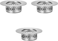 Bathroom Sink Strainer, Bathtub Lavatory Sink Drain Strainer Hair Catcher for Laundry, Mop Pool, Utility, Slop, RV Sink。Fit Hole Size from1.4~1.5",3 Pack(Product SIZE1.3inch)