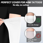 UV Sun Protection Arm Sleeves for Men Women, Cooling Sun Sleeves to Cover Arms Sports Compression Covers for Golf