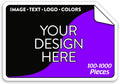 5-1000 Custom Vinyl Stickers - Upload Your own Image, Text, Design, Logo - Personalized Logo Labels for Handmade, Packaging, Bottle, Jars, Candle, Brand Stickers (White, 4x2)