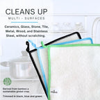 Whiffkitch Dish Cloths & Dish Towels for Kitchen - Reusable, Hygienic, Quick Drying, Durable Kitchen Washcloth, Absorbent, Scrub-Non-Scratch, 6x7 Inches Multi Color, 3 Pack