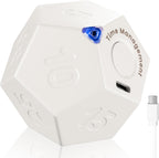 KADAMS Pomodoro Cube Timer Productivity-11 Preset Countdowns, Flip-to-Start Gravity Activation - Sound Vibrate Mute Rechargeable - Ideal for ADHD Kid Kitchen Classroom Cook Study Exercise - White