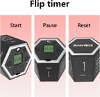 Timer,kitchen timers,magnetic digital visual pomodoro cube countdown timer,1,5,10,25,30,60 min desk productivity flip timers for classroom cooking baking fitness study,easy for seniors & kids