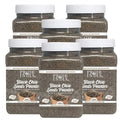Pride Of India - Pack of 6 - Premium Black Chia Seeds Powder 1 lbs (454 gm) Mild Nutty Earthy Taste Freshly Milled in Small Batches | Used for Baking Coating Thickening