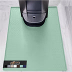 GORILLA GRIP Silicone Coffee Mat, 15x23, Espresso Drink Bar Station Accessories, Waterproof Heat-Resistant Dish Drying Mats, Stay in Place on Kitchen Counter, Home Kitchen Décor Essentials, Mint