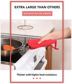 Joyhalo 6 Pack Pot Holders for Kitchen,Cotton Oven Holder with Great Heat Resistance,Non Slip Hot Pads for Kitchen Clearance,Red