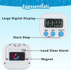 Pack of 4 - Kitchen Timer with Big Digital Numbers and Loud Alarm - Kitchen Timers for Cooking, Classroom for Kids, Gym, Yoga, Office.