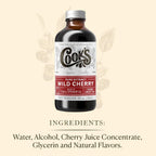 Cook's, Wild Cherry Extract for Baking, Preserves, Syrup, Cookies, Cakes, 16 oz