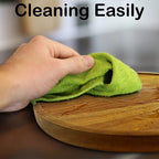 14" Acacia Wood Lazy Susan Organizer Kitchen Turntable for Cabinet Pantry Table Organization
