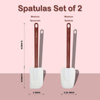 13.5 INCH Silicone Spatulas Heat Resistant Heavy Duty Rubber Spatulas Commercial Spatulas Set for Kitchen Use Silicone Cooking Utensils Sets of 2