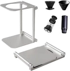 Pour over Dripper Stand,Portable & Foldable Espresso Machine Stand,Office coffee stand with base,Suitable for office,home,camping