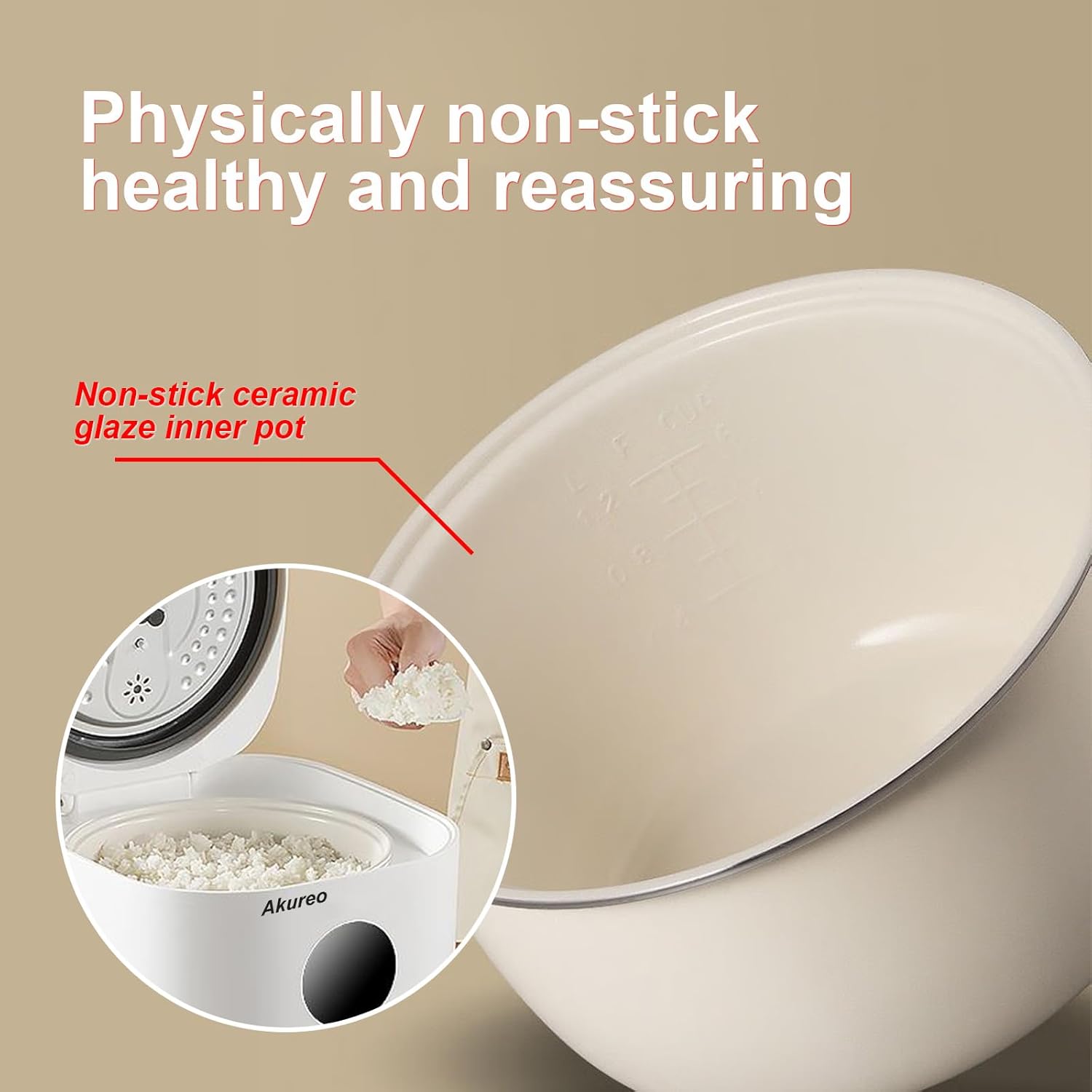 3L Healthy Low Carb Rice Cooker, Low Sugar Digital Steamer,Porridge,Soup,Quick Rice,White Rice,Stainless Steel Filter Basket，5 Cooking Functions,24H Timer & Auto Keep Warm