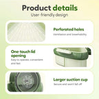 Corner Sink Strainer, 2025 New Upgraded Suction Cup Press Sink Drainer Basket, Automatic Dumping Suction Cup Corner Sinks, Triangle Plastic Sinks Food Catcher Kitchen Faucet Sponge Storage Rack