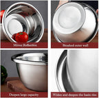meleg otthon Stainless Steel Mixing Bowl, Stainless Steel Basin, 18.5QT Mixing Bowls,Heavy Duty Deeper Edge Mirror Finish Dishwasher Safe Bowl(15.74'' diameter x 6.02''high)