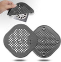 2 Pack Drain Cover Hair Catcher Drain Plug Hair Stopper Drain Protector for Shower Bathroom Accessories Bathtub Deep Grey