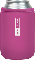 Sok It CanSok Sleeve for Beer & Soda Insulated Neoprene Cover (Bright Pink, 12oz Can Sleeve)