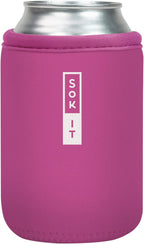 Sok It CanSok Sleeve for Beer & Soda Insulated Neoprene Cover (Bright Pink, 12oz Can Sleeve)