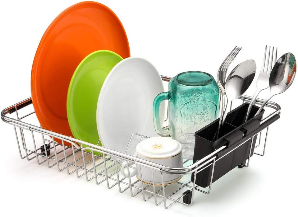 SANNO Dish Drying Rack and Cabinet Organizer - Thumbnail 5