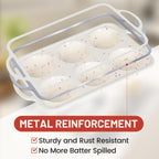CAKETIME Large Muffin Pan, Metal Reinforced Frame 3.5 Inch Jumbo Silicone Muffin Pan Nonstick 6 Cups for Baking Jumbo Muffin, Frittatas, Cupcakes 2 Pack Love Heart