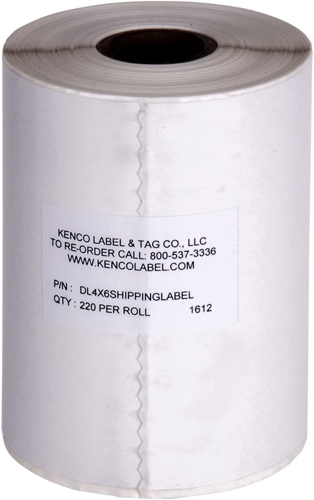 4" x 6" Compatible with Dymo® 4XL Postage Shipping Labels, Compatible with Dymo 1744907 (1 Roll - 220 Labels Per Roll) (12 Pack)