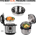 Secura Stainless Steel 6-quart Electric Pressure Cooker Steam Rack Steamer Basket Insert Set