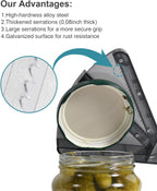 Jar Opener for Weak Hands, Dual-Layer Multifunctional Jar Opener Gripper, Bottle Openers for Seniors, Kitchen Gadgets, Non-Slip Jar Openers for Seniors, Arthritis, Lid Opener, Christmas Gifts