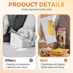 Butter Cutter, One-Click Butter Cutter,2025 NEW Single-Stick Butter Cutter, Butter Dispenser with Stainless Steel Blade and Storage Case for Quickly Making Bread, Cakes, Breakfast (3PCS)