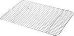 Restaurantware Met Lux 8.5 x 12 Inch Wire Baking Rack 1 Heavy-Duty Oven Wire Rack - Fits Quarter Size Sheet Pan Dishwashable Stainless Steel Cooling Rack Elevated Feet Oven-Ready Up To 575F
