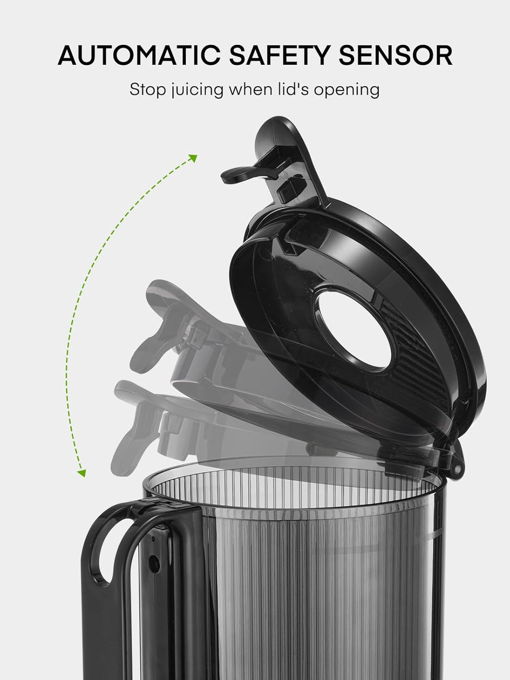 Juicer Machines, 5.4" Extra Large Feed Chute Fit Whole Fruits & Vegetables, Slow Masticating Cold Press Juicer Easy to Clean, 250W, High Juice Yield