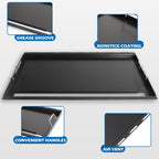 6789 Full Size Griddle Inserts for Weber Genesis II 400 Series Flat Top Grill Plate with Handles for Weber Genesis II E-410 S-410 E-435 S-435 LX E/S-440