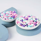 Kasvan Mixed Heart Shapes Sprinkles - Edible Candy Pearls 130g/4.58 Oz, Mix Size, Baking Cake Decorations, Ice Cream Toppings and Cookie Decorating, Wedding Party Chirstmas Supplies (Mixed)