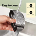 Garlic Press Rocker Stainless Steel - Rustproof Garlic Mincer, Crusher with Cleaning Brush, Easy to Use Garlic Smasher for Effortless Chopping & Crushing