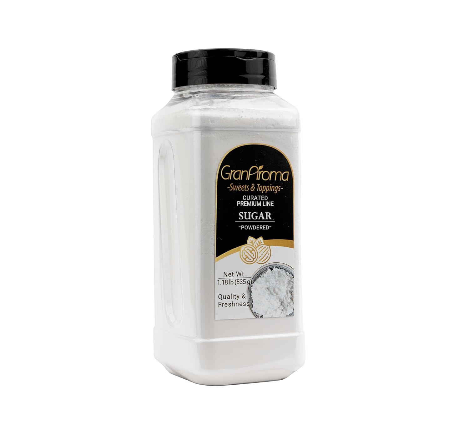 GranAroma Powdered Sugar, Fine Powder, Baking & Frosting, Confectioner's Sugar (1.18 Pound)