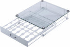 Rice rat K Cup Pod Holde Glass Top Drawer,Coffee Pod Holder Capsule Display Storage compatibility 42 k-cup(white)