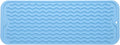 Silicone Dish Drying Mat for Multiple Usage,Easy clean,Eco-friendly,Heat-resistant Silicone Mat for Kitchen Counter,Sink,Bar,Bottle,or Cup Light Blue M 17 inches x 6 inches