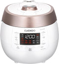 CUCKOO CRP-RT0609FW 6-Cup (Uncooked) / 12-Cup (Cooked) Twin Pressure Rice Cooker & Warmer with Nonstick Inner Pot, 14 Menu Options, Safe Steam Release, 3 Voice Guide, Auto Clean (White)