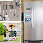 FCXJTU Digital Dual Kitchen Timer, 3-Channel Magnetic Countdown Stopwatch Timer for Cooking, Large Display, Loud Alarm, 100Hr Multi Food Classroom Timer for Seniors & Teachers (Battery Included)