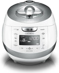 CUCKOO CRP-BHSS0609F 6-Cup (Uncooked) / 12-Cup (Cooked) Induction Heating Pressure Rice Cooker with Nonstick Inner Pot, 16 Menu Modes, Fuzzy Logic Tech, 3 Voice Guide, Auto Clean (White)
