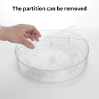 2 Pack Lazy Susan, 10.5 Inch Lazy Susan Organizer, 360 Degree Swivel, for Kitchen, Pantry, Refrigerator, Bathroom and Vanity Countertops (Clear) (2P-10.5 Inch)