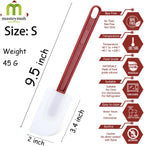 Silicone Spatula Set - 10 Soft Rubber Scrapers, 9.5 Inches, Commercial Grade, Heat Resistant to 500