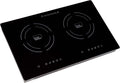 TI-2B 23 inch Built-In Dual Burner Induction Glass-Ceramic Cooktop, 1750W, UL858 Certified