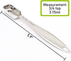 1PCS 3/4Teaspoon (3.75ml) Single Measuring Spoon, Individual Stainless Steel Long Handle Measure Tablespoon Only