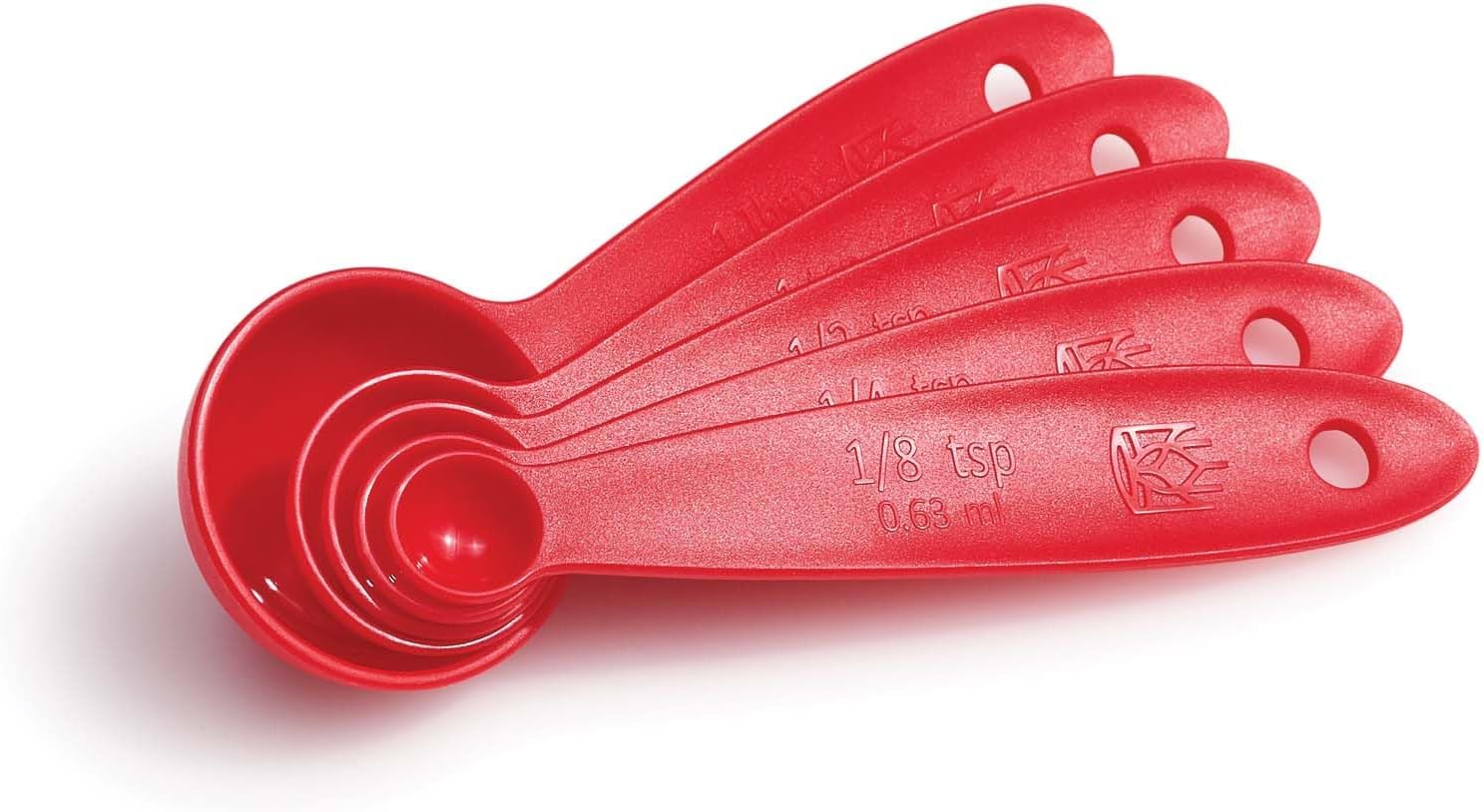 King Arthur Baking Company Lightweight Measuring Spoons, BPA-Free, PFAS-Free, 5-Piece Set