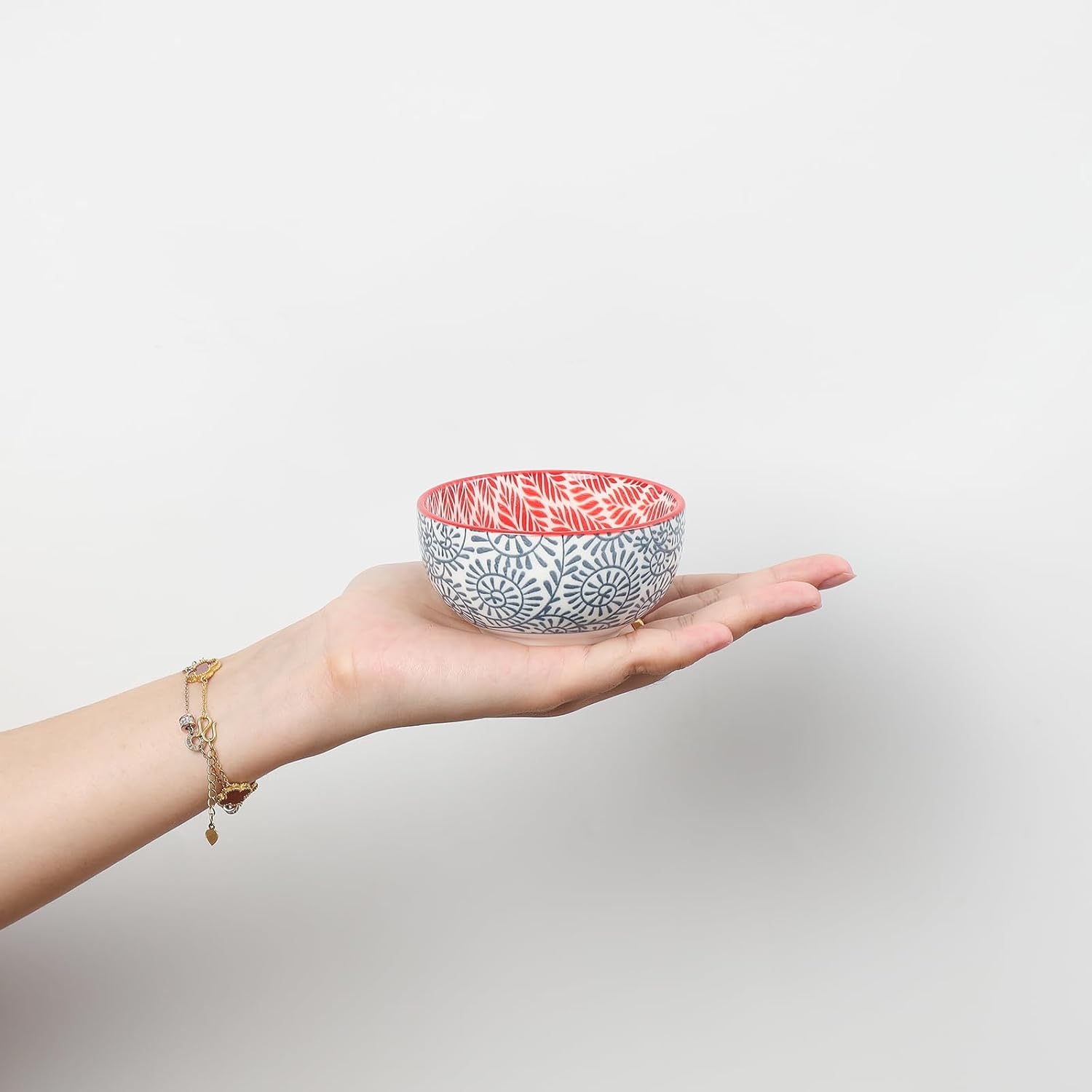 Selamica Ceramic 4 OZ Dipping Bowls Set, 3.5 Inch Mini Bowl for Dipping, Side Dishes, Microwave Dishwasher Safe, Set of 6, Assorted Colors