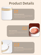 HAOTOP 12oz Sugar Bowl with Lid and Spoon,Simple Ceramic Sugar Jar Sugar Container Sugar Dispenser Coffee Bar Accessories, Modern Kitchen Countertop Canisters, White