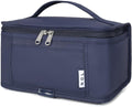 NOL Natural Organic Lifestyle Small Lunch Bag Mini Lunch Box Insulated Lunch Bag for Men/Women Leakproof Cooler Tote Bag Lightweight Nylon Waterproof Lunch Box For Work, Navy blue