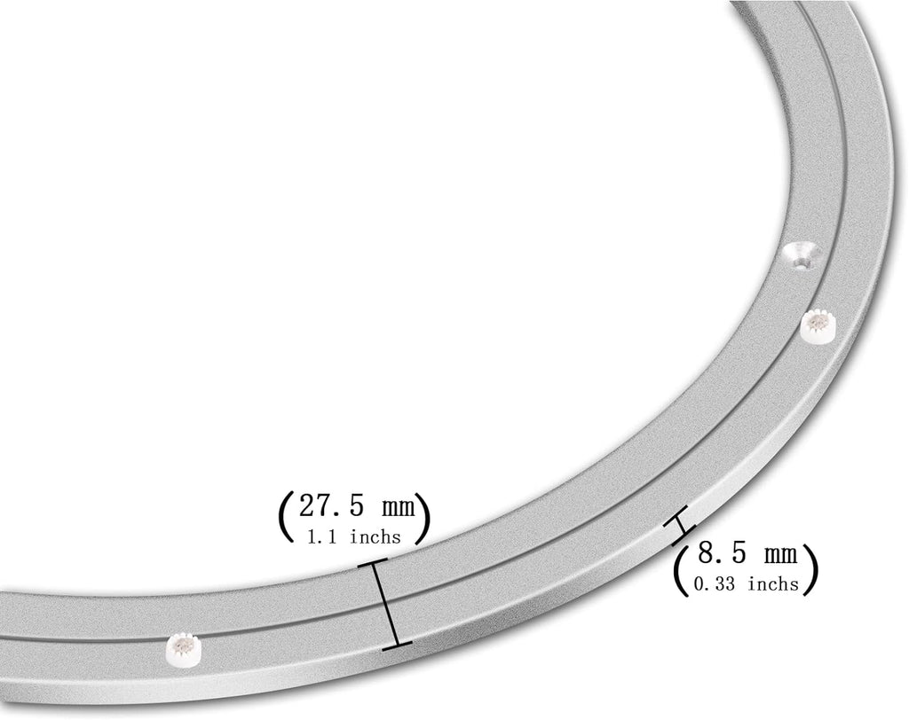 Lazy Susan Hardware Metal Rotating Turntable Bearings Swivel Plate Hardware for Dining-Table and Workbench (16 Inchs) …