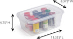 Rubbermaid Cleverstore 6 Qt Clear Storage Bins with Lids, 12-Pack, Stackable, BPA-Free, Made in USA