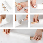 Koville Marble Rolling Pin, Non-Stick African Stone Polished Dough Roller, Pasta, Dumpling, Ravioli, Fondant, Pie Crust, Kitchen Baking Pastry Tools(Namib Fantasy)