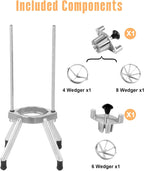 Commercial Lemon Cutter 4 & 6 & 8 Section with V-Shaped Stainless Steel Blades Easy Wedger Fruit Lime Slicer Vegetable Chopper Dicer for Home Bar Restaurant